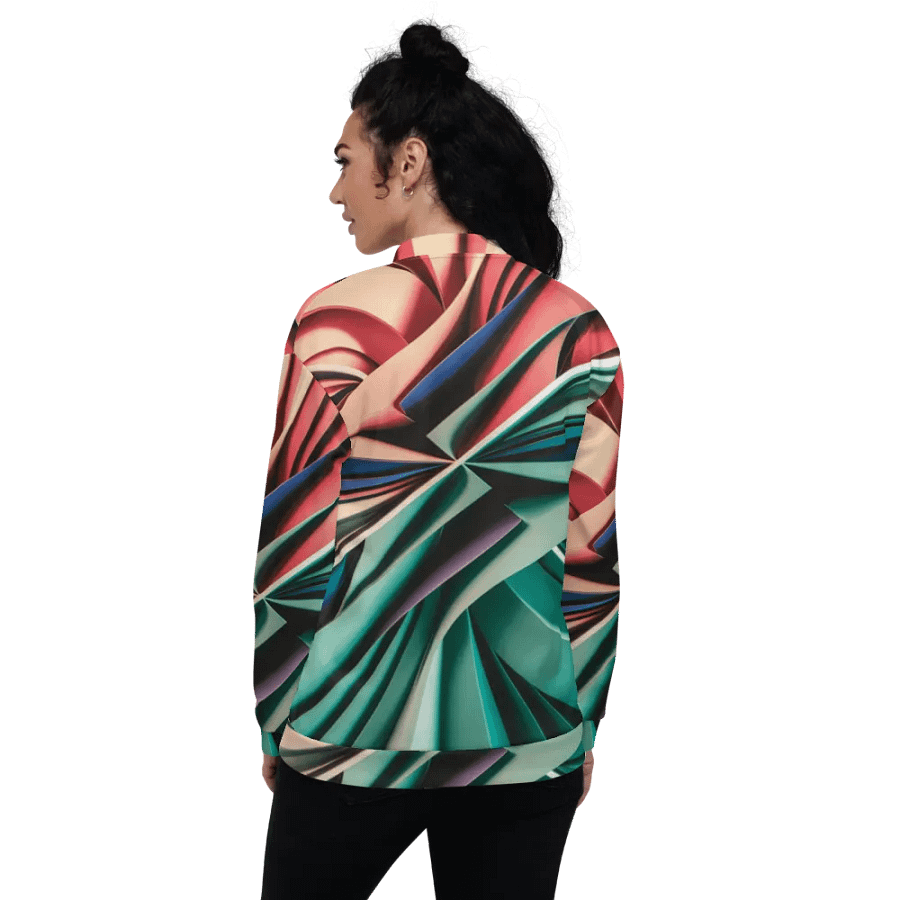 Exclusive Abstract Art Unisex Bomber Jacket - TDS Music Original Design product image (8)