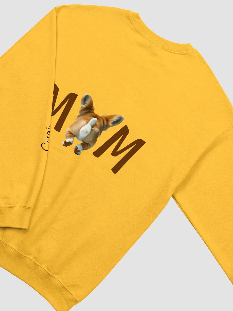 Corgi mom modern front and back design sweatshirt with sleeve print product image (5)