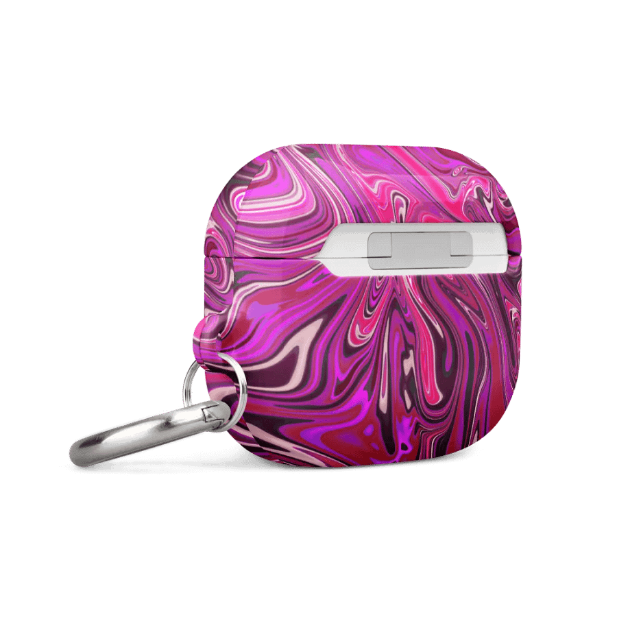 Case for AirPods® - Pink and Purple Digital Fluid Art product image (3)