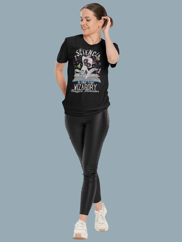 Because Science Is the True Wizardry Funny cat Science /Bella+Canvas Supersoft product image (1)