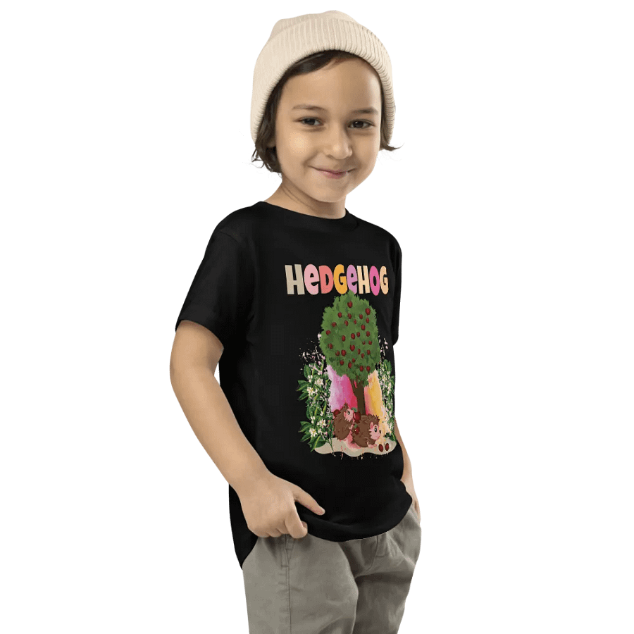 Hedgehog Cute Colorful Funny Bella +Canvas Toddler T-Shirt – Fun Gift for Kids product image (8)