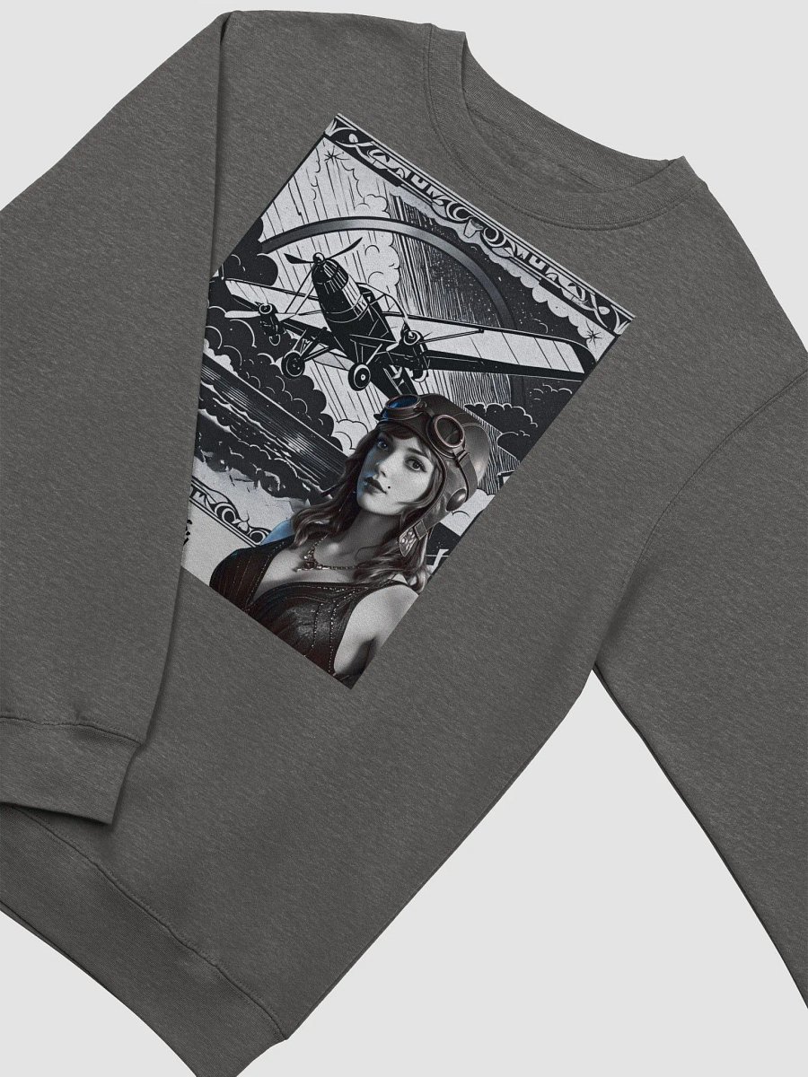 Vintage Aviator Flapper Sweatshirt – 1920s Elegance Meets Aviation Adventure product image (21)
