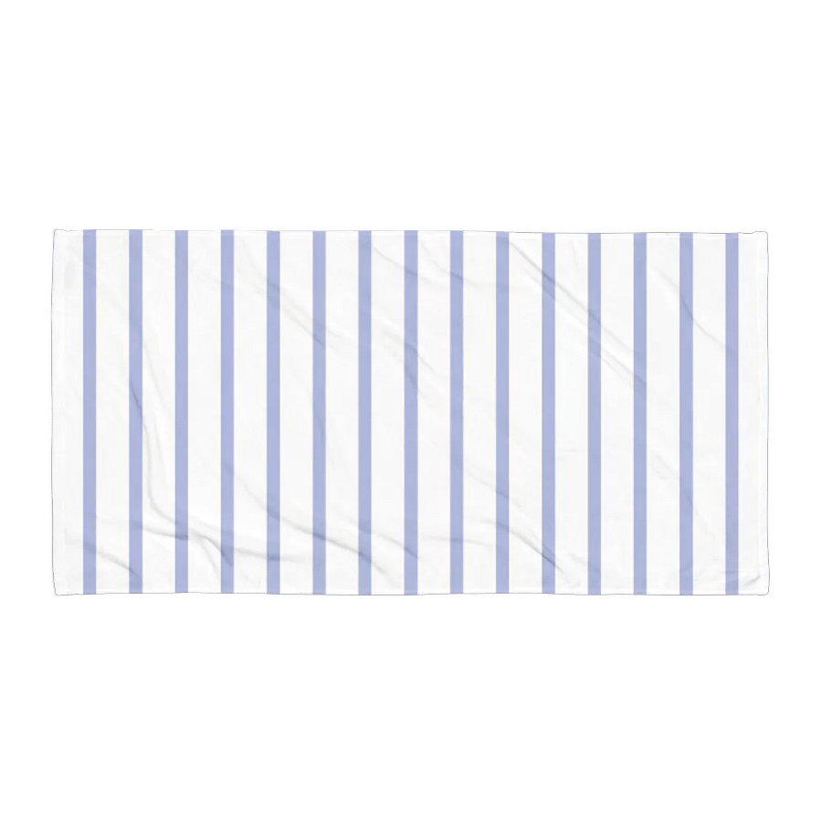SEASIDE CHIC CLASSIC STRIPES BLUE WHITE TOWEL - Blau Weiss gestreiftes Handtuch product image (2)