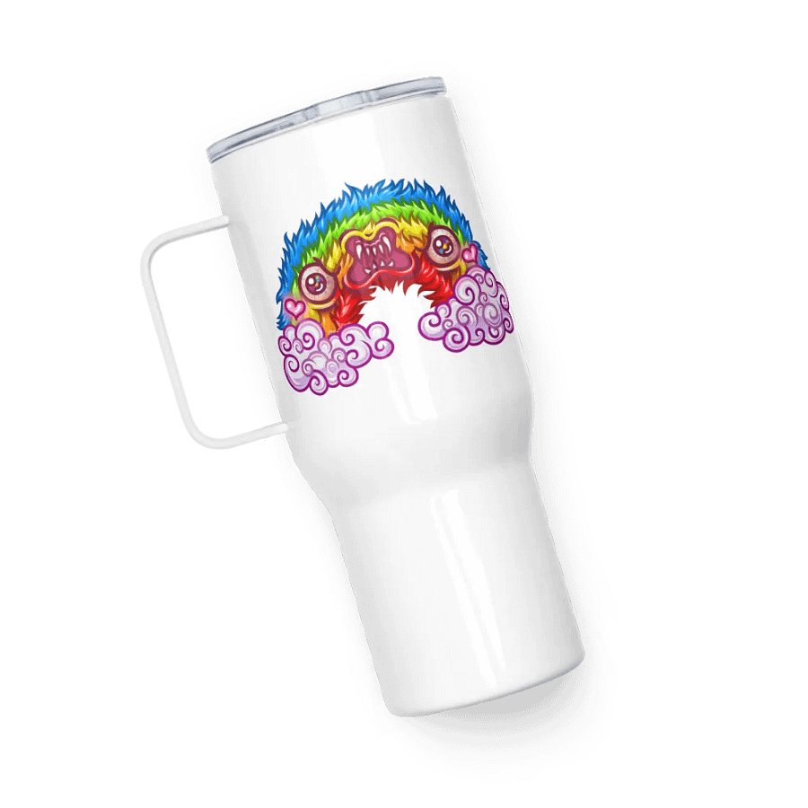 Gay Wrath Rainbow Travel Mug (With Handle) product image (5)