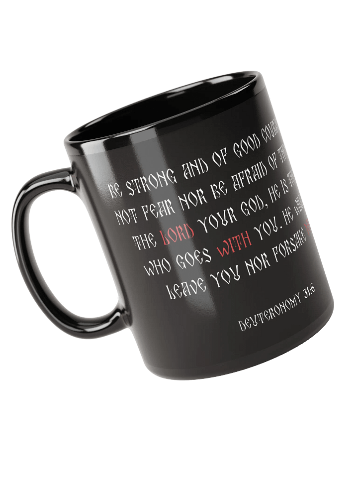 Cross And Crown Black Glossy Mug product image (2)
