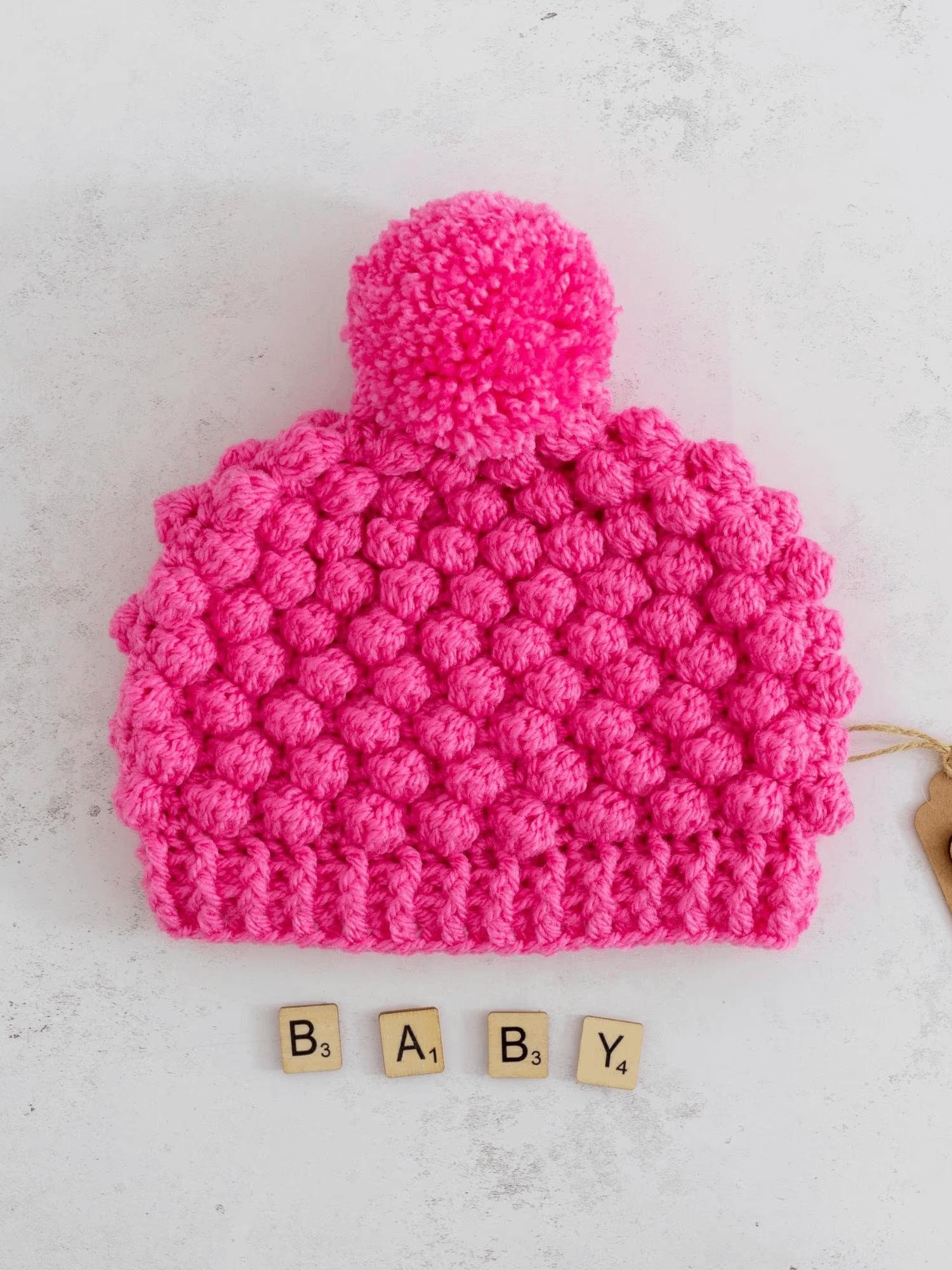 Crochet Pattern: Bobble Baby Beanie product image (6)
