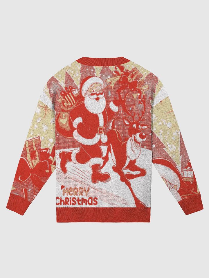 Santa & Reindeer Knitted Christmas Sweater product image (6)
