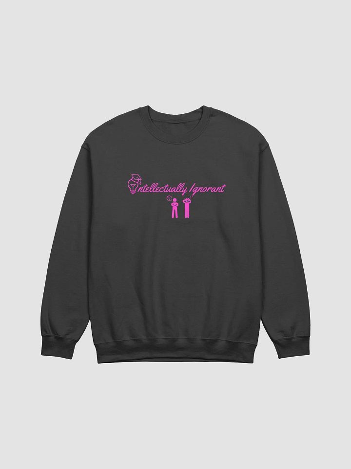 Intellectually Ignorant (PINK LOGO) CREWNECK sweatshirt product image (1)