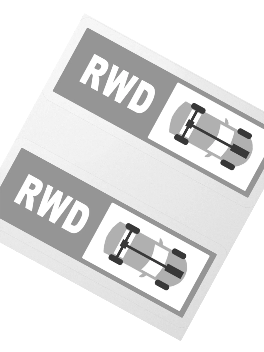 RWD (front engine) Stickers product image (3)