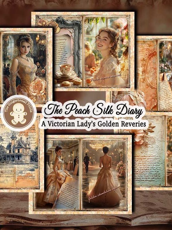 A Peach Silk Diary Journal Digital Download product image (4)