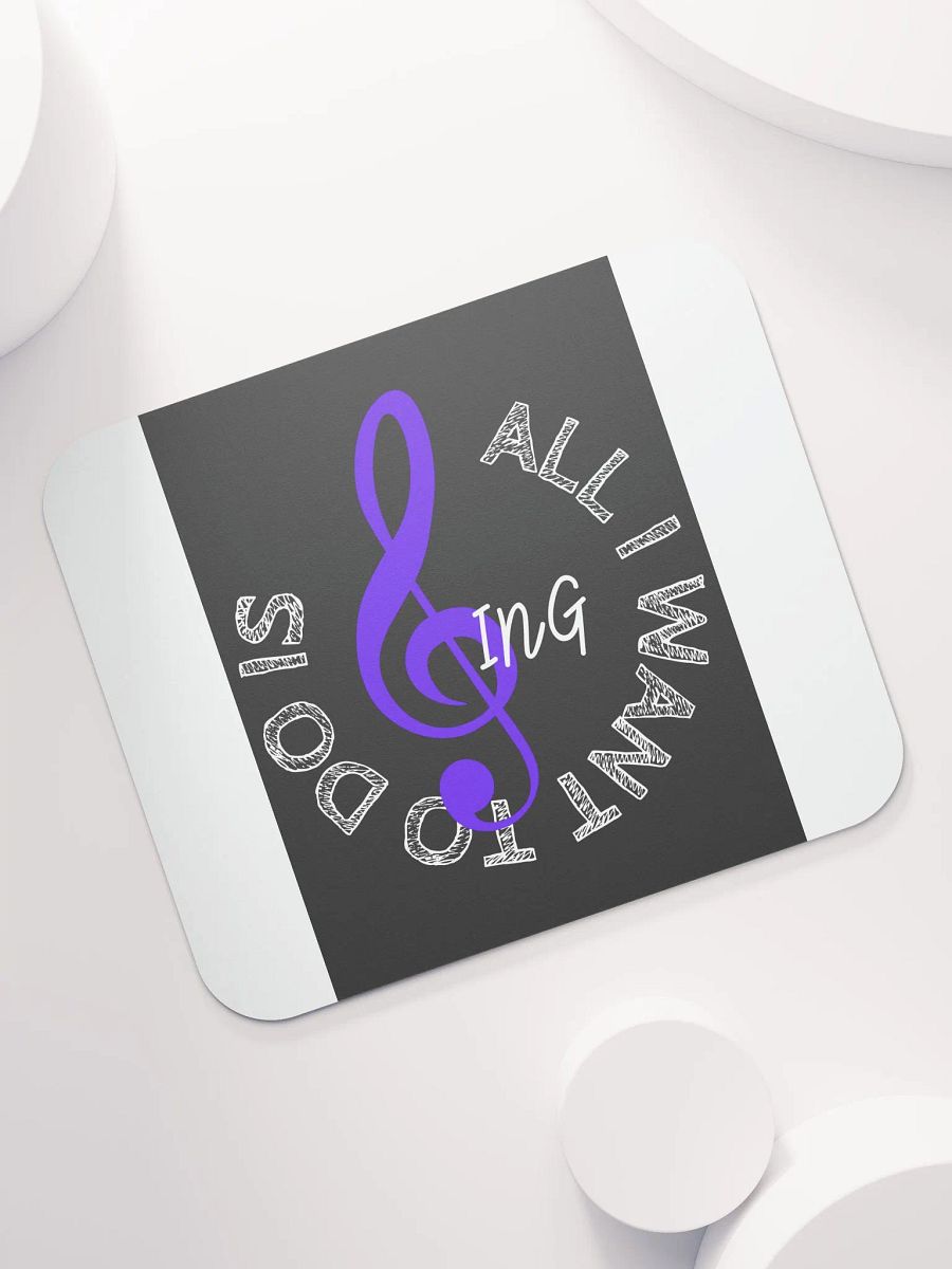 Melodic Muse Mouse Pad – Music-Themed Desk Accessory with Treble Clef Design product image (3)