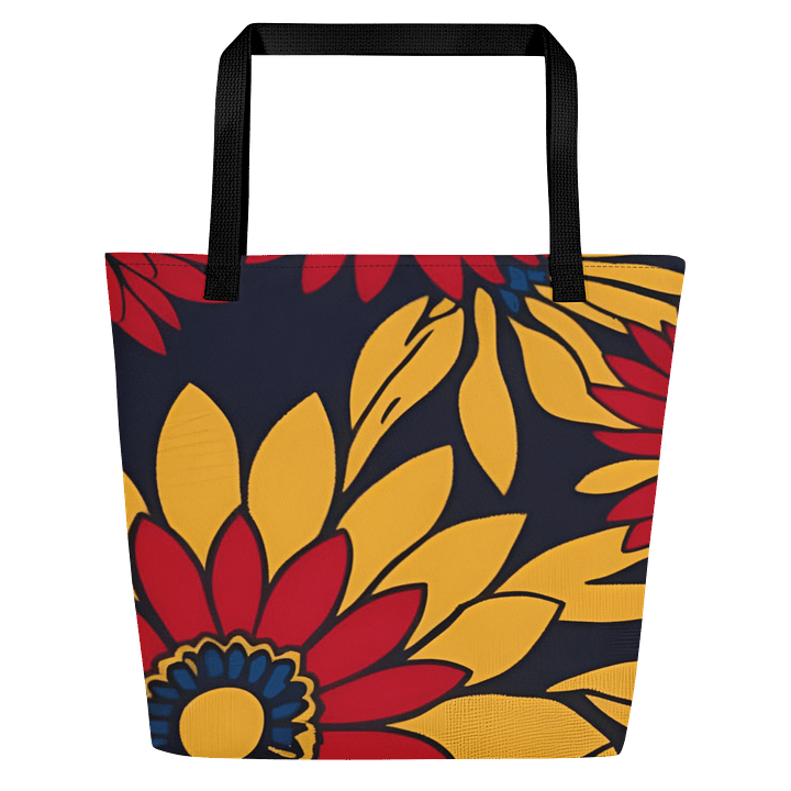 Vibrant Floral Fantasy Tote Bag product image (1)