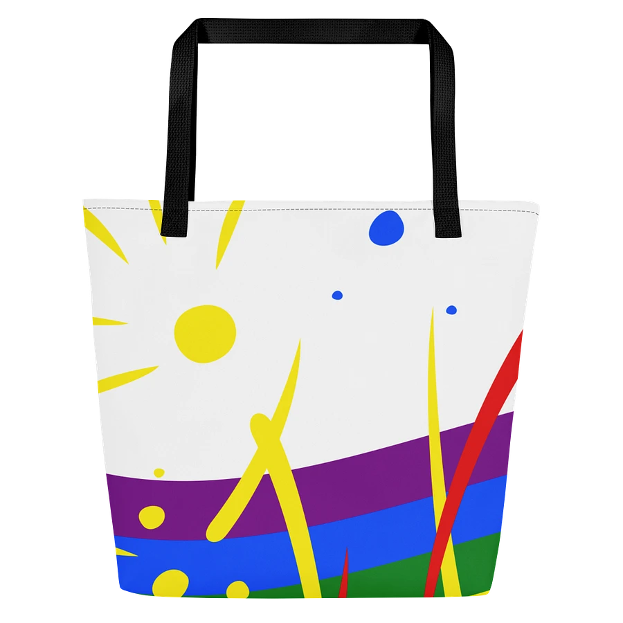 Rainbow Splash Tote with Pocket Inside product image (7)