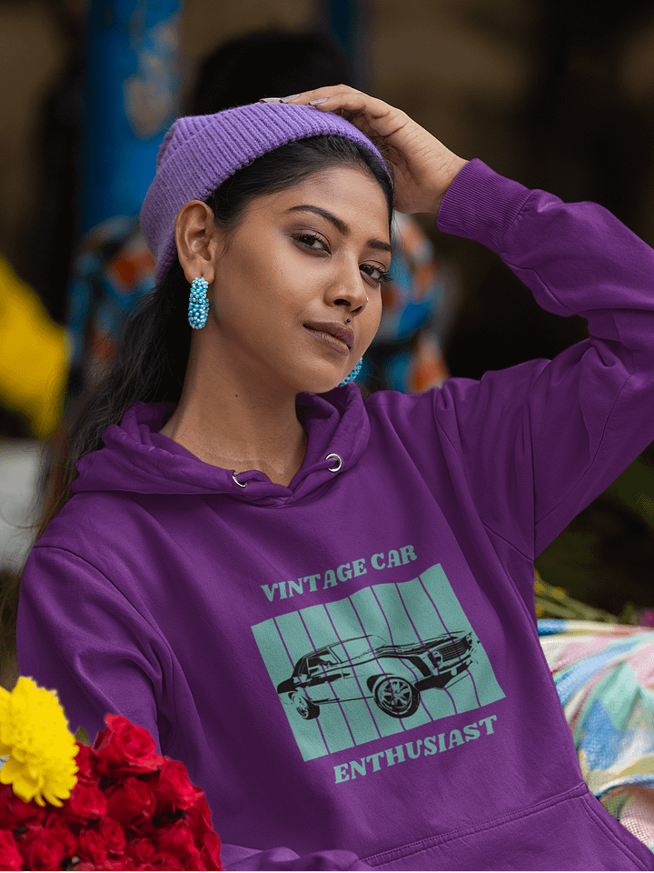 Vintage Car Enthusiast Unisex Hoodie product image (1)