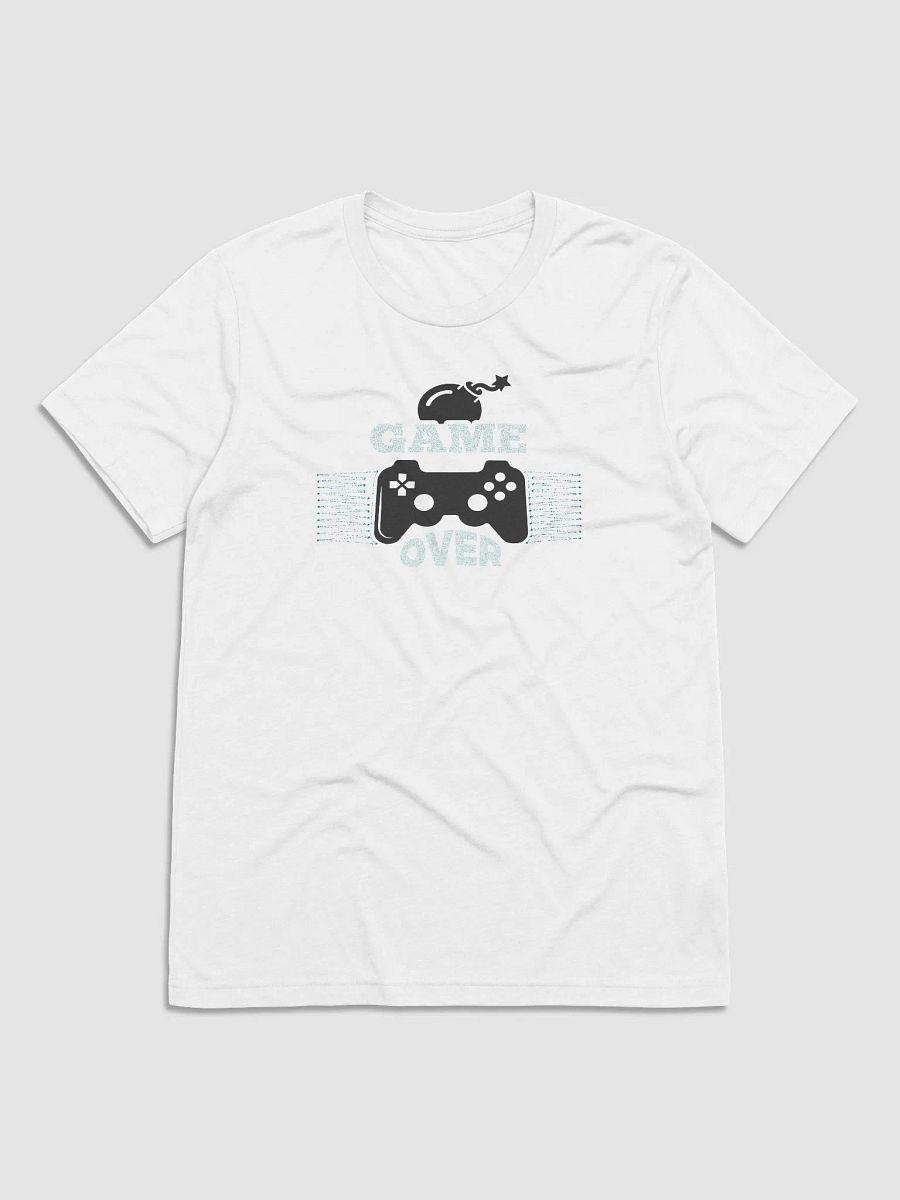 Game Over Gamer Pixelated Gaming Whale T-Shirt product image (1)