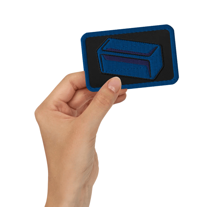 Blue Sample Embroidered Patch product image (2)