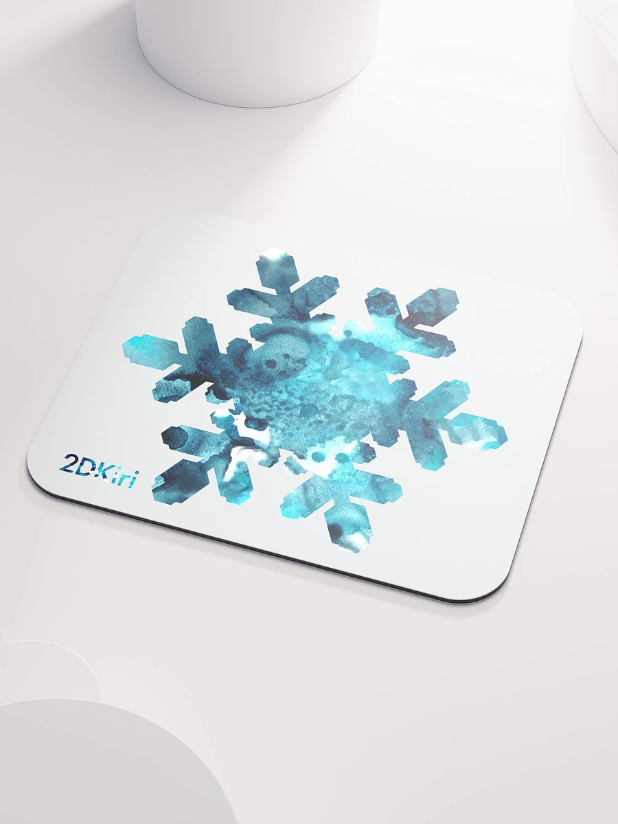 Blue Snowflake Mousepad product image (3)