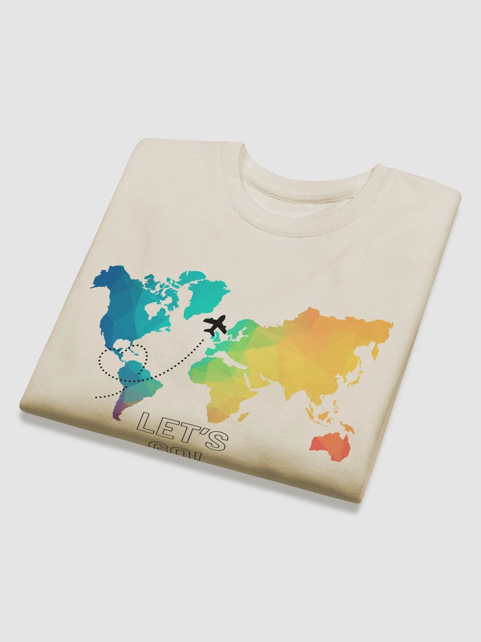 Geometric World Map Sweatshirt product image (16)