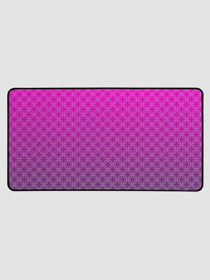 Desk Mat - Japanese Pink Purple Shippo Pattern product image (1)