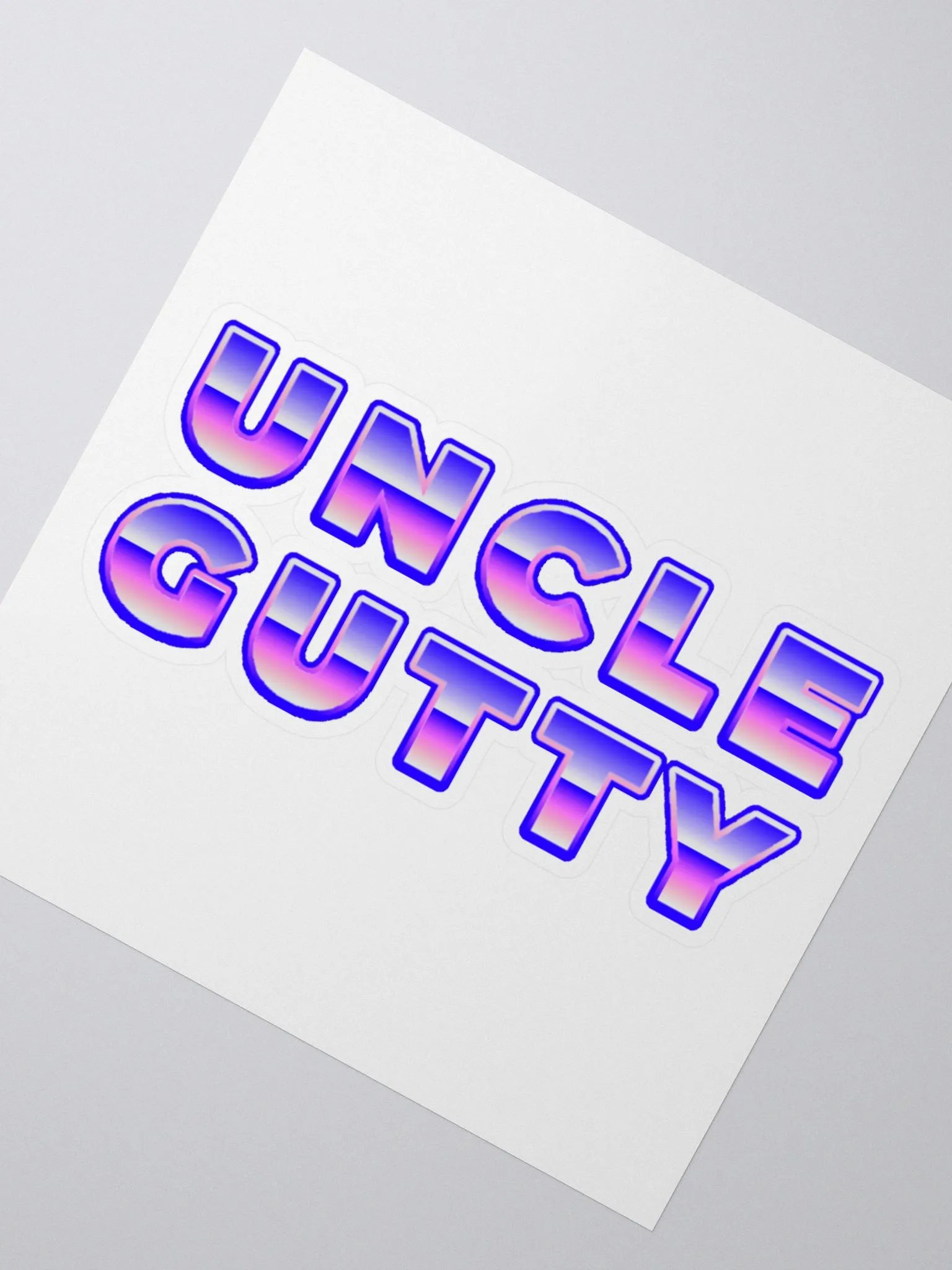 Uncle Gutty Kiss Cut Sticker product image (2)