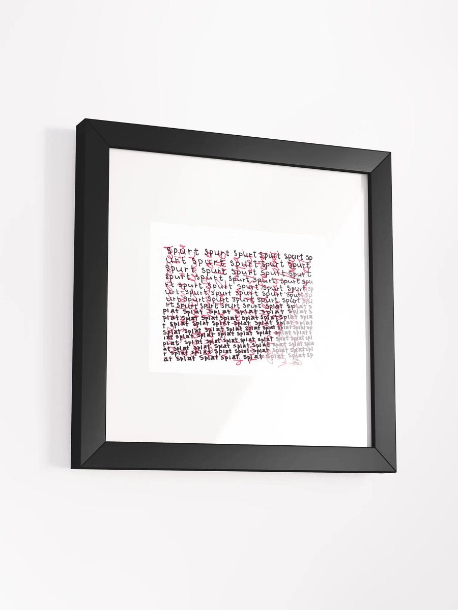 spurt splat Panel Card Print Framed product image (4)