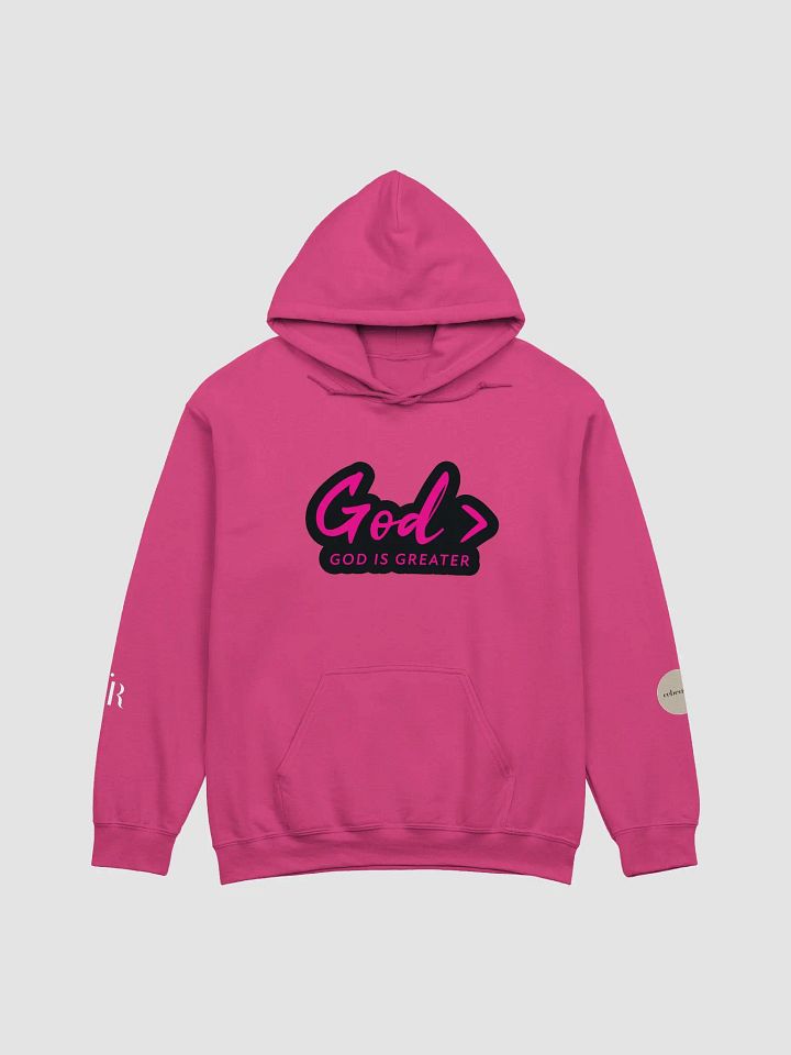 God > HOODIE (PINK TEXT) product image (1)