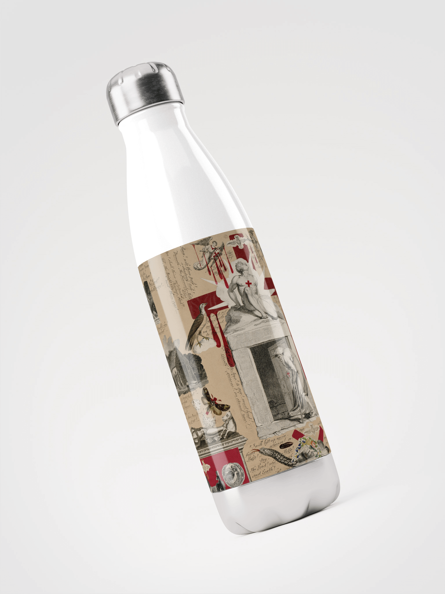 Victorian Blood Book. Stainless Steel Water Bottle product image (3)