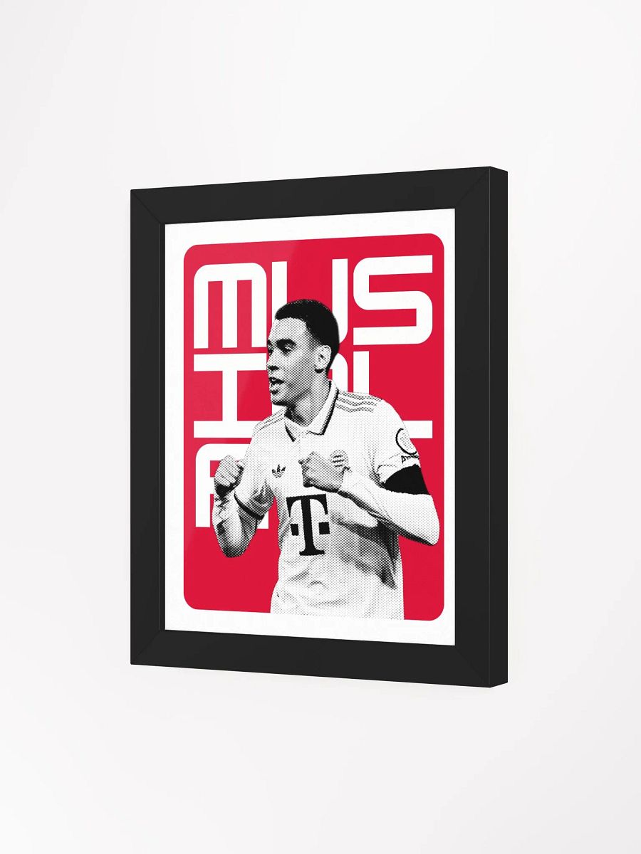 Jamal Musiala BW Bayern Munich Name Art Framed Print product image (4)