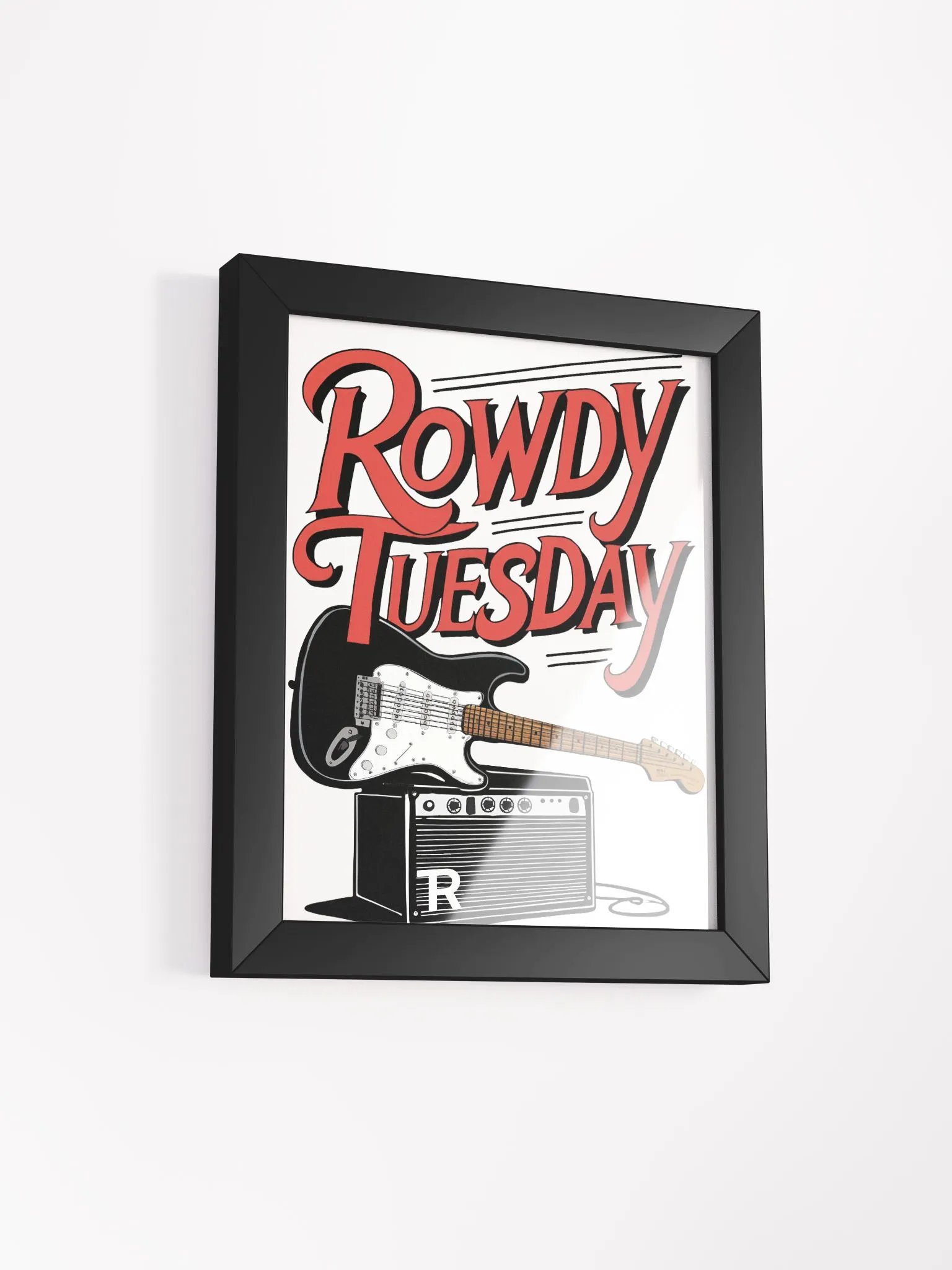 Rowdy Tuesday - Framed Poster product image (2)