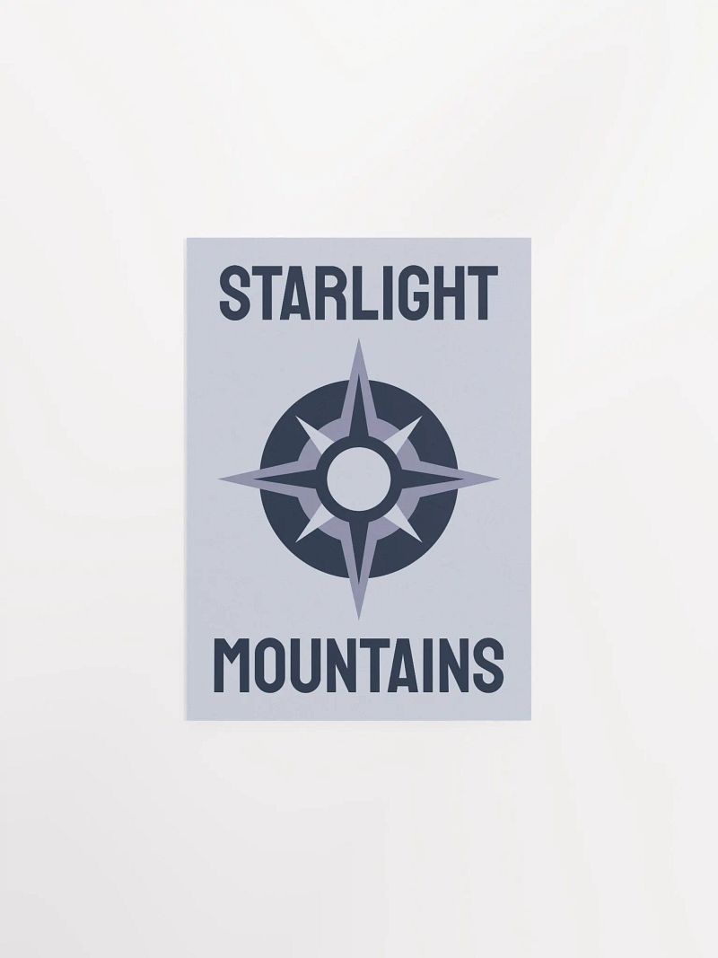 Starlight Mountains Souvenir Poster