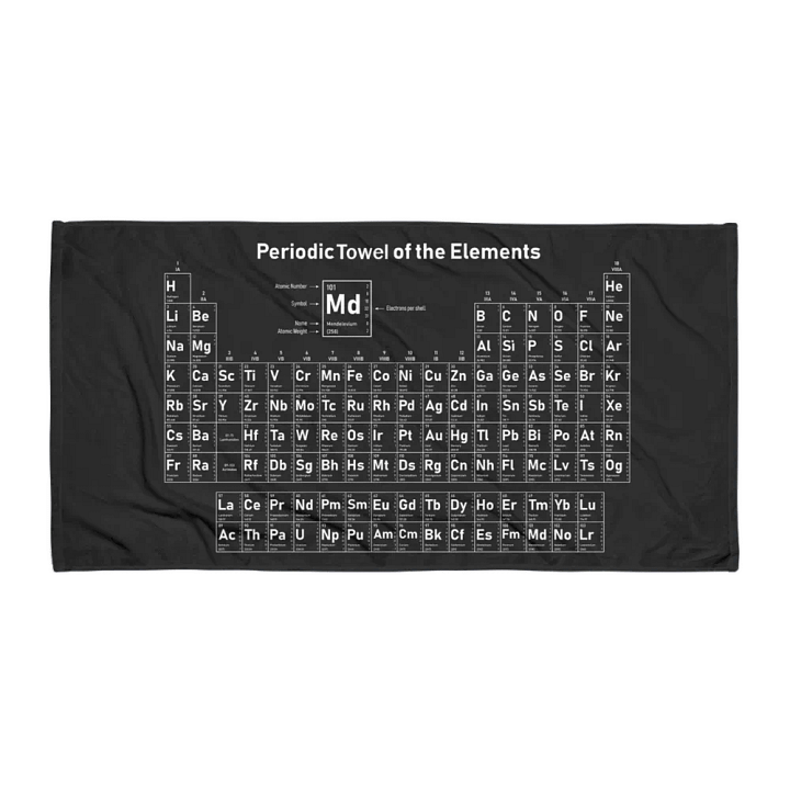 Periodic Towel of the Elements product image (1)