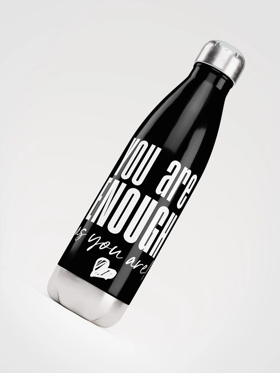 You are Enough Stainless Steel Bottle - black product image (4)