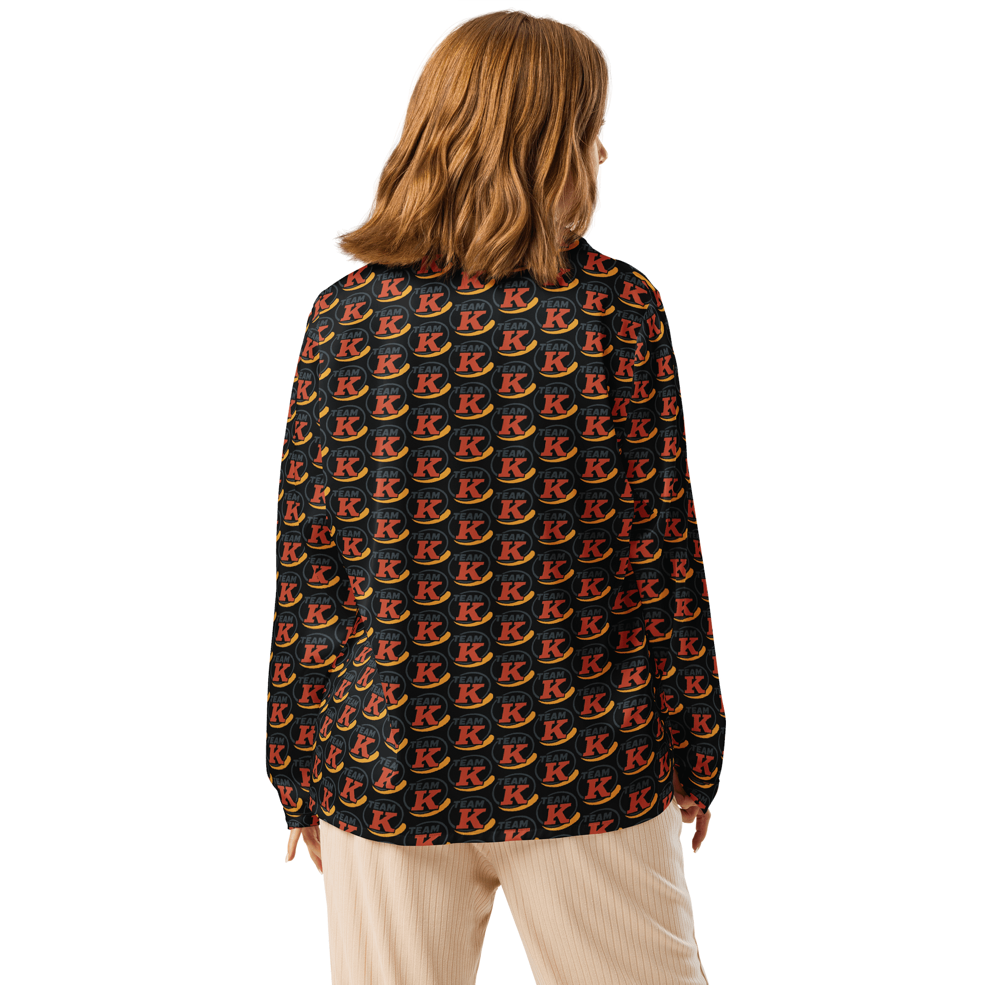 Team K 1950's Women's Long Sleeve Pajama Top product image (2)