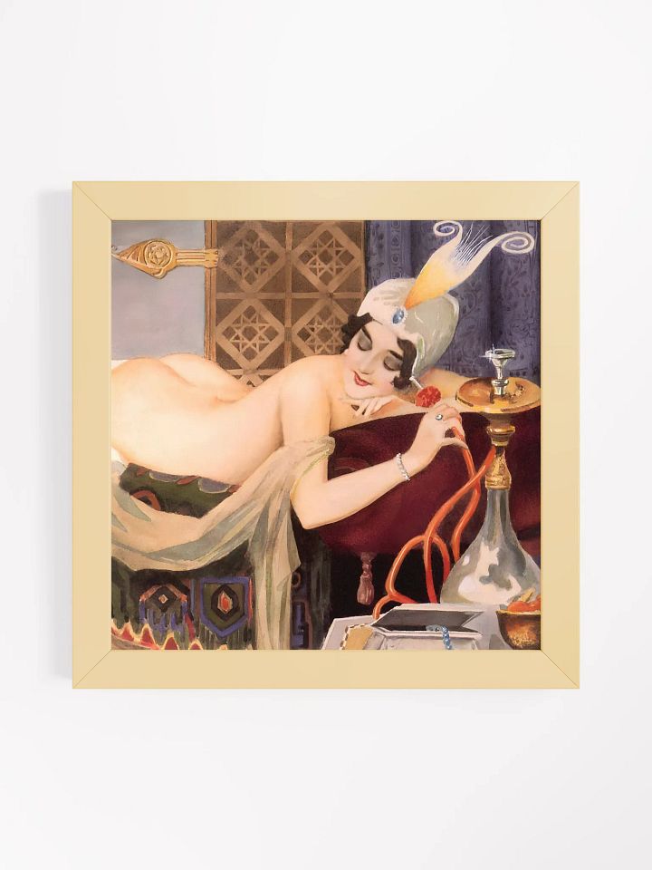 Hookah Girl Pinup Art by Alberto Vargas Elegance Matte Framed Poster product image (5)