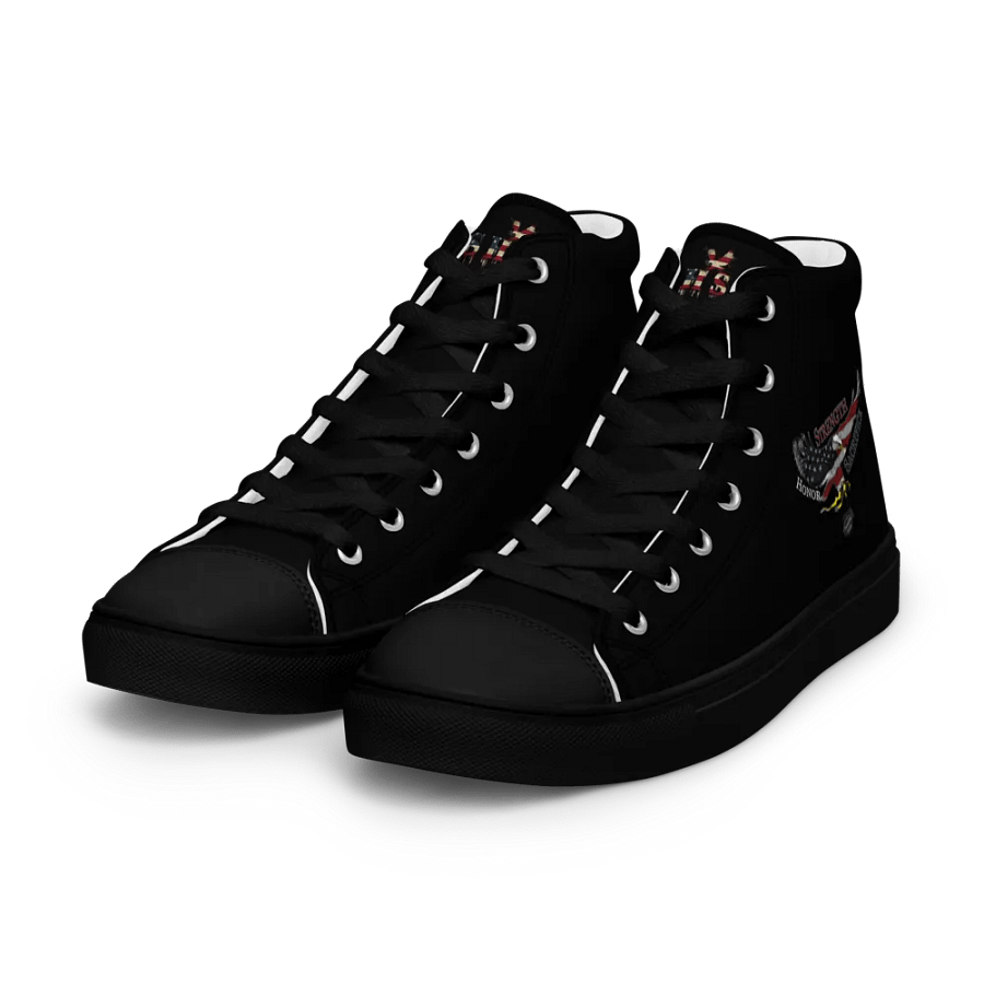 Freedom Nade Women's High Tops: Strength Honor Sacrifice Edition product image (9)