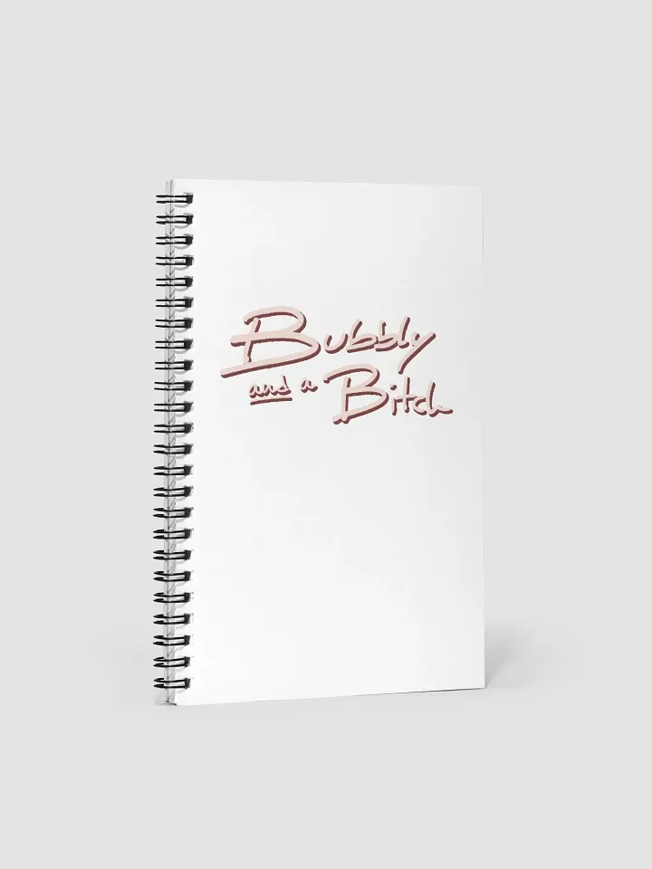 Bubbly and a B*tch (blush shadow design) notebook product image (1)