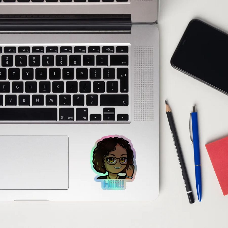 Hiiii!! Holo-Sticker product image (11)