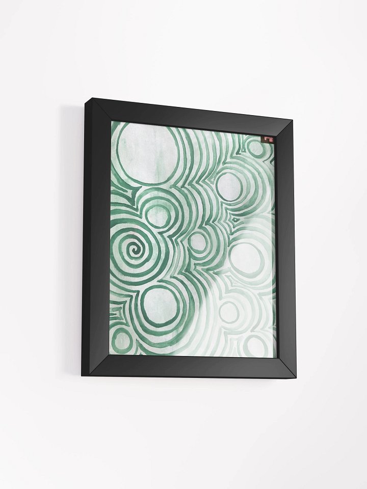 "Green Swirl" Framed Poster Print product image (2)
