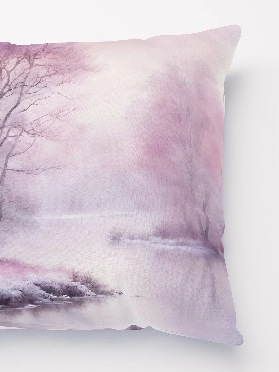Pink Winter Nature Scene Pillow product image (3)