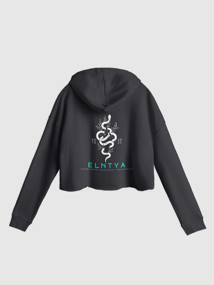 Big El White Snek Logo Cropped Hoodie product image (2)