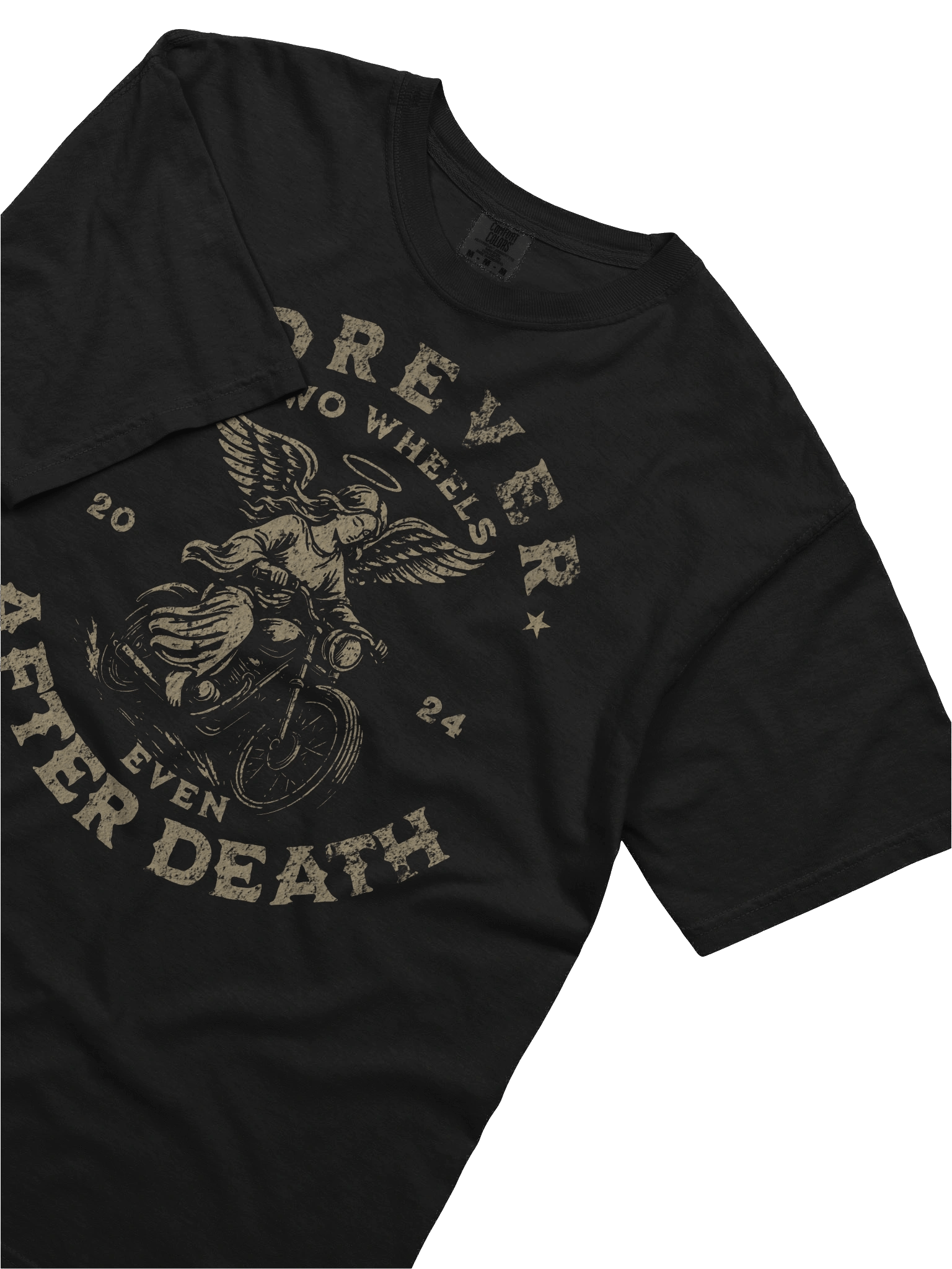 Throttle & Iron “Forever Two Wheels” Tee — After Death Edition product image (5)