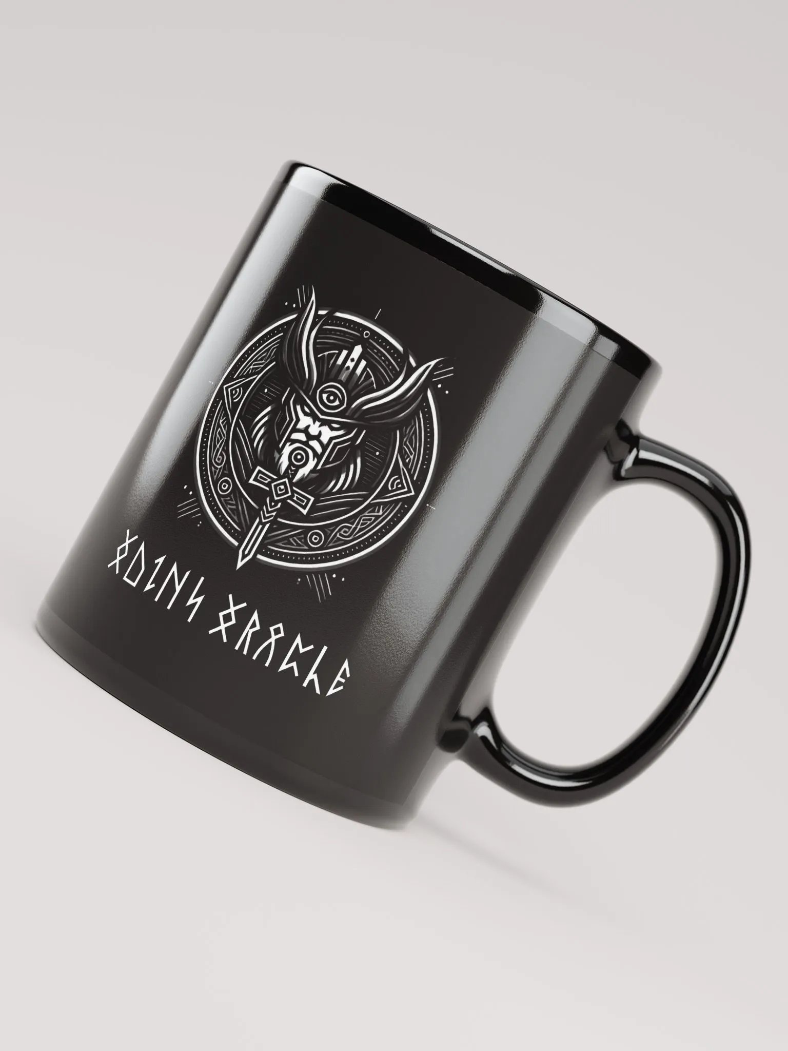 Odin Logo Runic - Black Mug product image (4)