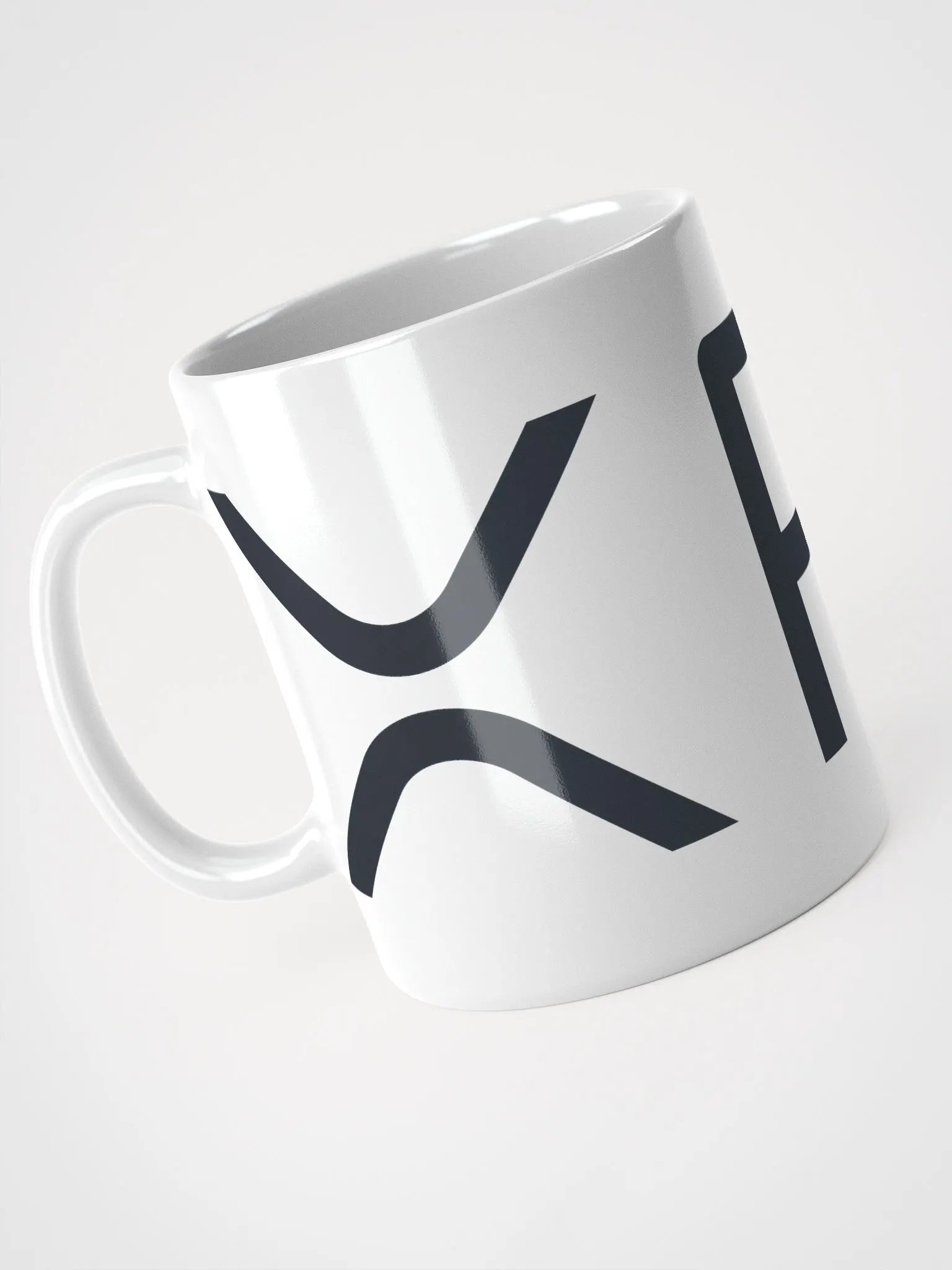 XRP Logo White Glossy Mug product image (1)