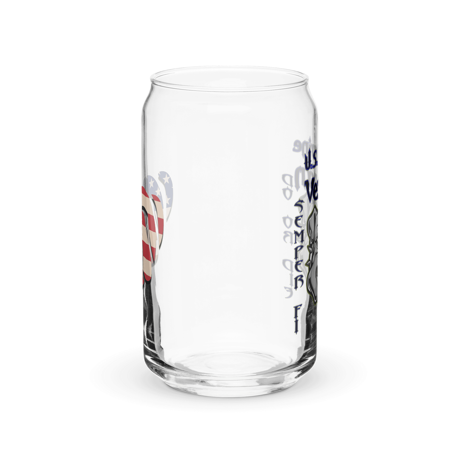 U.S. Marine Veteran Can Glass product image (4)