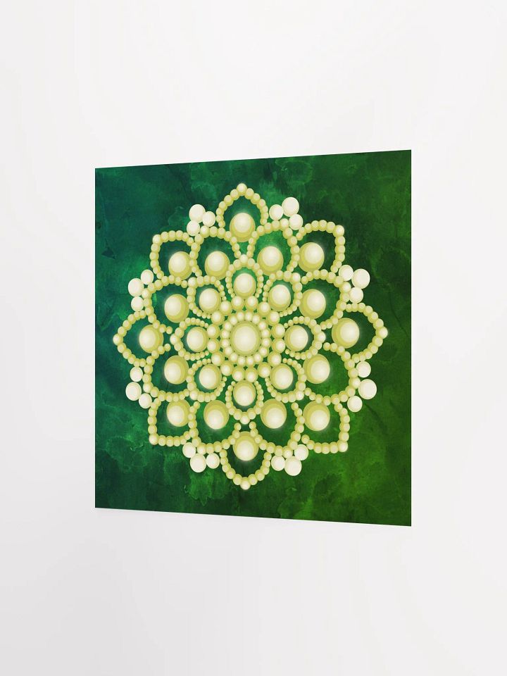 Yellow Flower Mandala T-Shirt Enhanced Matte Paper Poster product image (9)