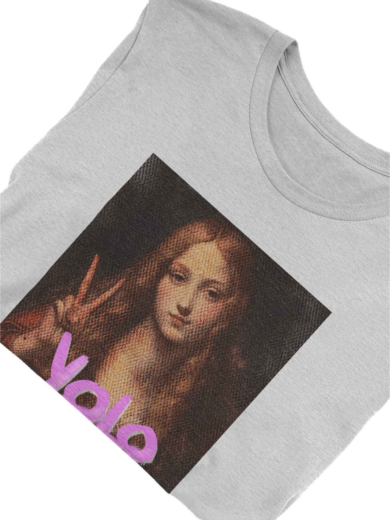 "YOLO" Peace Sign Renaissance Painting Meme T-Shirt product image (45)