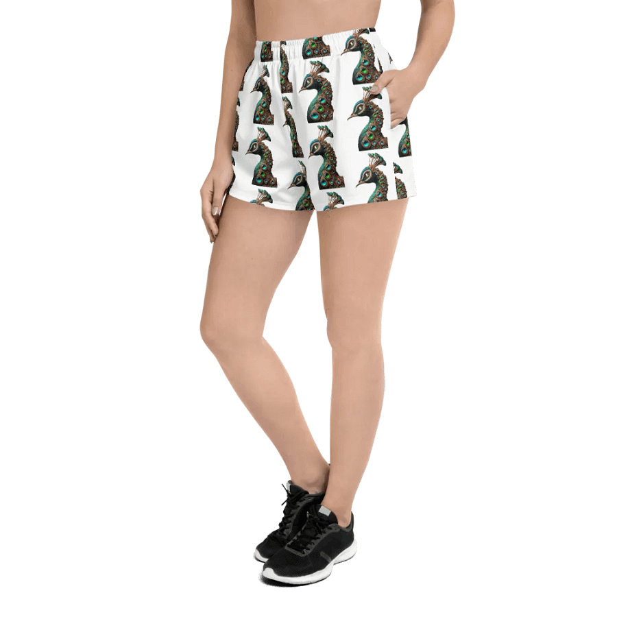 Peacock Pride Athletic Shorts product image (5)