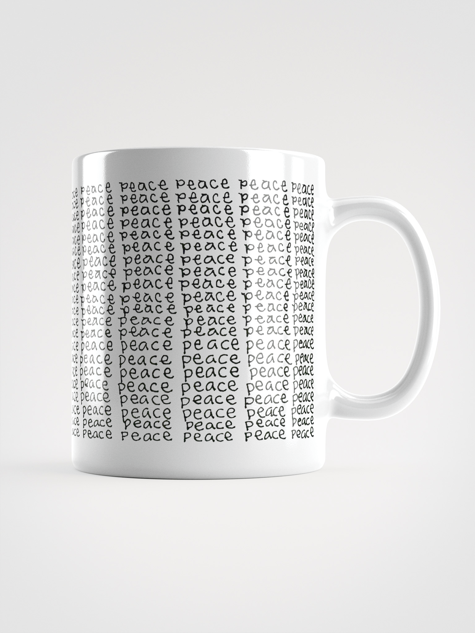 Peace 2 White Glossy Mug product image (1)