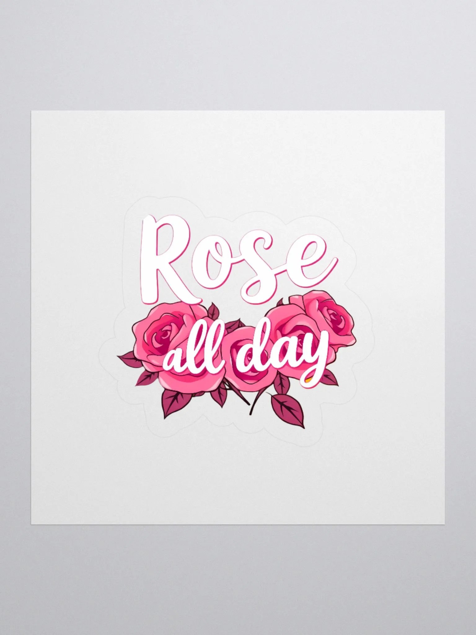 Rose All Day Kiss Cut Stickers product image (3)