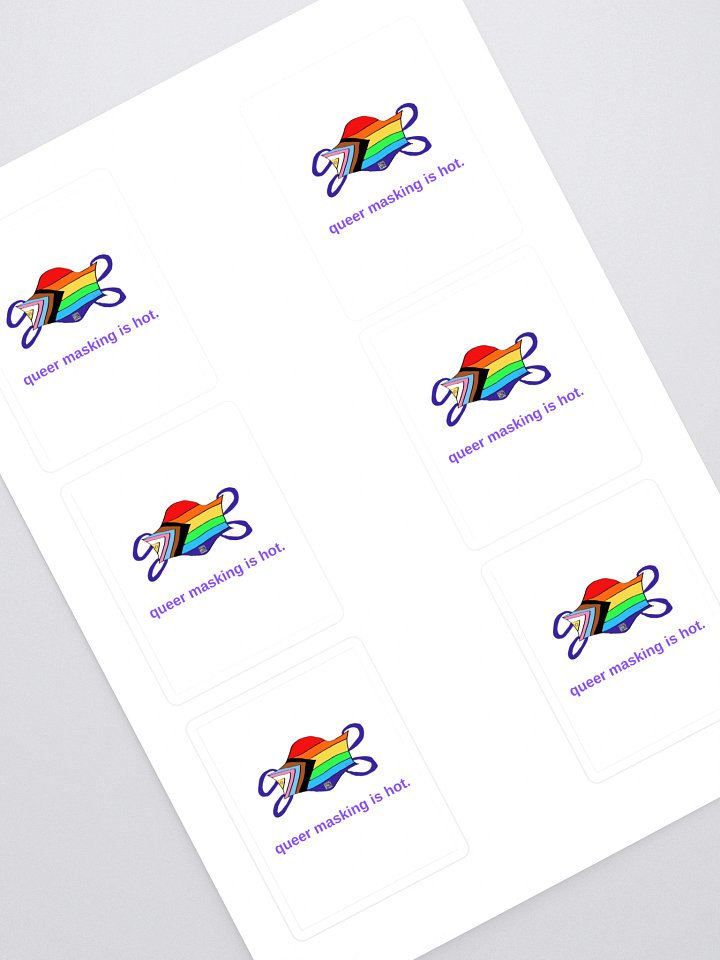 Queer Masking Is Hot sticker 6 pack product image (1)